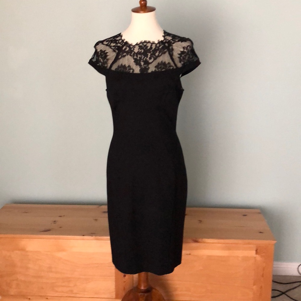 ABS black cocktail dress